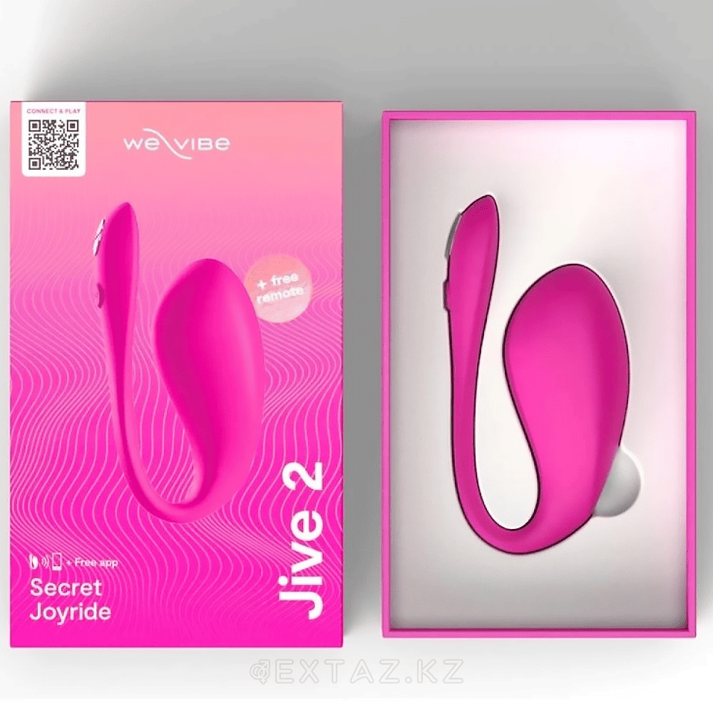 Виброяйцо We-Vibe Jive 2 с пультом ДУ и приложением, розовое
