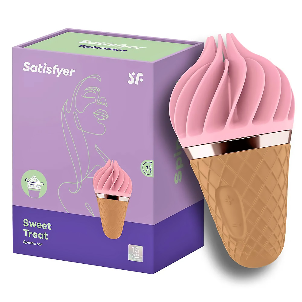 КЛИТОРАЛЬНЫЙ СТИМУЛЯТОР SATISFYER SPINNATOR SWEET TREAT (РОЗОВЫЙ)