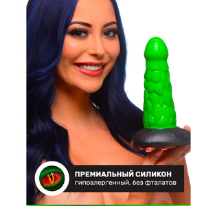 Фантазийный фаллоимитатор Creature Cocks Radioactive Reptile Silicone Dildo