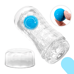 Мужской мастурбатор Planet  от Pretty Love с внутренним стимулятором, синий